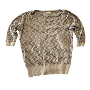 Dana Buchman sweater short sleeve boat neck size large